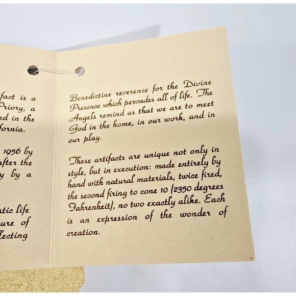 Vtg St Andrews Ceramic Pottery Medical Professional DOCTOR ANGEL Ornament Plaque - Picture 4 of 4